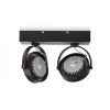 KELLY LED II fali lámpa fekete 230V LED 2x12W 24° 3000K