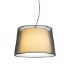 ESPLANADE függő lámpa átlátszó fekete/fehér króm 230V E27 42W
