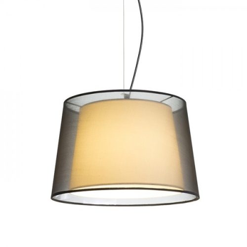 ESPLANADE függő lámpa átlátszó fekete/fehér króm 230V E27 42W