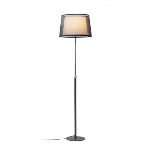 ESPLANADE állólámpa átlátszó fekete/fehér króm 230V E27 42W