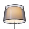 ESPLANADE állólámpa átlátszó fekete/fehér króm 230V E27 42W