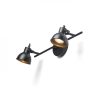 ROSITA II fali lámpa fekete/aranysárga 230V LED GU10 2x9W