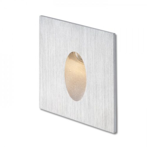 ELICA SQ süllyesztett lámpa szálcsiszolt alumínium 230V LED 3W IP54 3000K