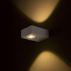 KORSO II fali lámpa szálcsiszolt alumínium 230V LED 2x3W 120° IP54 3000K