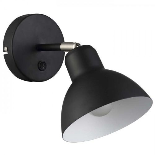 BAROQUE fali lámpa fekete króm 230V E27 28W