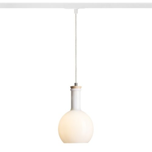 PULIRE RD egyfázisú áramkörös sínre  opál üveg/fa 230V E14 28W