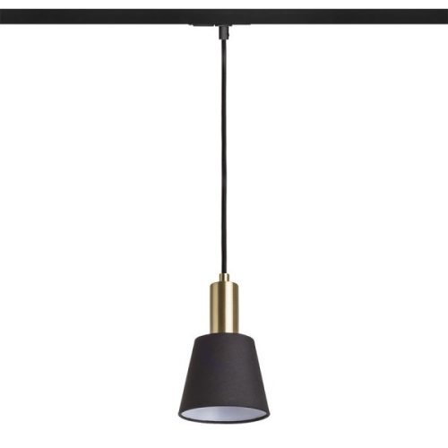 ICAR egyfázisú áramkörös sínre fekete/aranysárga  230V E27 15W