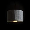 AINO 40 függő lámpa szürke króm 230V E27 28W