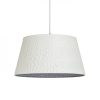 BUCKY 40 függő lámpa fehér/szürke fém 230V E27 28W