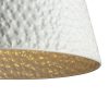 BUCKY 40 függő lámpa fehér/szürke fém 230V E27 28W