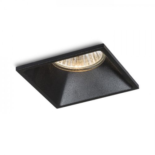 ZURI SQ süllyesztett lámpa fekete 230V GU10 35W