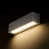CAMARGUE fali lámpa ezüstszürke szatén üveg 230V LED 6W IP65 3000K