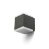TIRAS II fali lámpa antracitszürke tej akril 230V LED 2x6W IP54 3000K