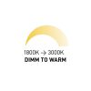 OWEN DIMM süllyesztett lámpa fehér 230V LED 7W 45° IP54 3000K - 1800K