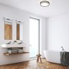 GRANDE LED 35 mennyezeti lámpa opál üveg/fekete 230V LED 24W IP44 3000K