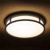 GRANDE LED 35 mennyezeti lámpa opál üveg/fekete 230V LED 24W IP44 3000K