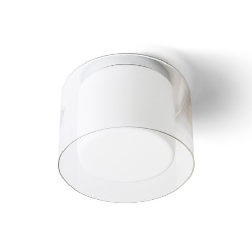 VENICE 23 mennyezeti lámpa tiszta üveg/opál üveg/króm 230V E27 20W IP44