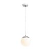 BOLLY 17 függő lámpa  opál üveg/króm 230V LED E27 15W IP44