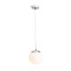 BOLLY 17 függő lámpa  opál üveg/króm 230V LED E27 15W IP44
