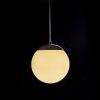 BOLLY 17 függő lámpa  opál üveg/króm 230V LED E27 15W IP44