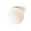 BOLLY 26 mennyezeti lámpa  opál üveg/króm 230V E27 15W IP44
