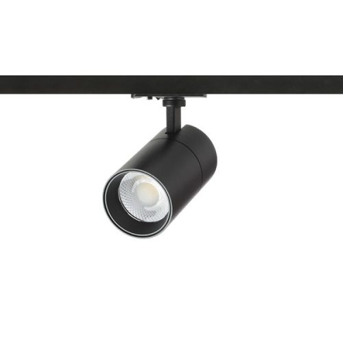 WISH 20 DIMM egyfázisú áramkörös sínre fekete  230V LED 20W 36°  3000K 4000K 5000K