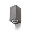 KANE II fali lámpa beton/dekor sötét gránit 230V LED GU10 2x5W IP65