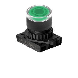  Nyomógomb megvilágítható Zöld visszatérő jelölés nélkül / IP52