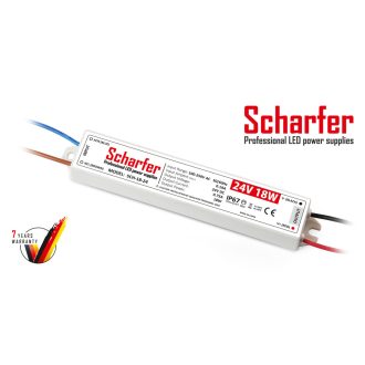   SCH-18-24 LED Tápegység 24V DC / 0,75A, 100-250VAC, 18W, IP67