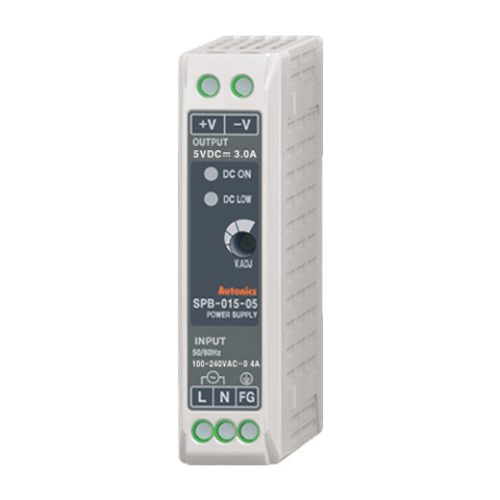 SPB-015-05 Autonics Tápegység sínre szerelhető, 5V DC, 100-240V AC, 15W, Műanyagházas IP20