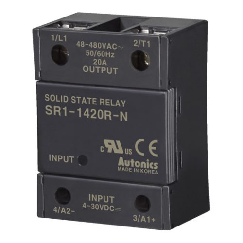 SR1-1420R-N Szilárdtest relé 1-fázisú 4-30VDC T.: 48-480VAC/20A random