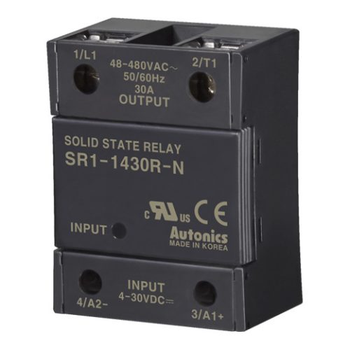 SR1-1430R-N Szilárdtest relé 1-fázisú 4-30VDC T.: 48-480VAC/30A random