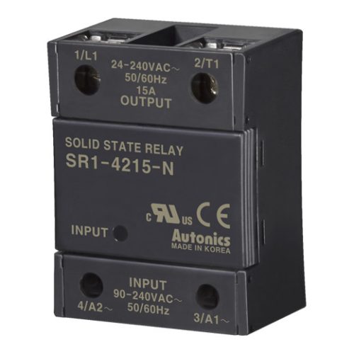 SR1-4215-N Szilárdtest relé 1-fázisú 90-240VAC T.: 24-240VAC/15A zero cross