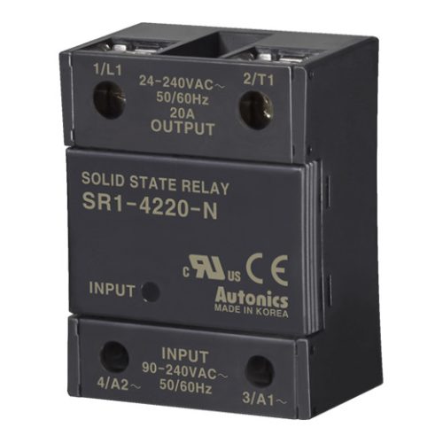 SR1-4220-N Szilárdtest relé 1-fázisú 90-240VAC T.: 24-240VAC/20A zero cross