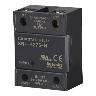   SR1-4275-N Szilárdtest relé 1-fázisú 90-240VAC T.: 24-240VAC/75A zero cross