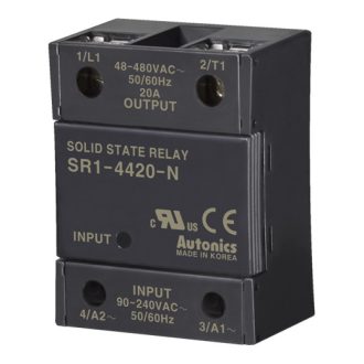   SR1-4420-N Szilárdtest relé 1-fázisú 90-240VAC T.: 48-480VAC/20A zero cross