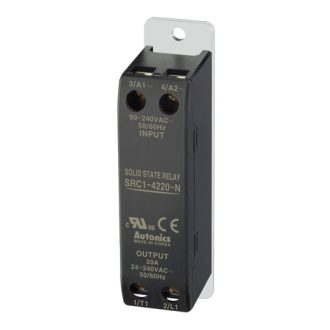  SRC1-4220-N Szilárdtest relé 1-fázisú, vékony 90-240VAC T.: 24-240VAC/20A zero cross