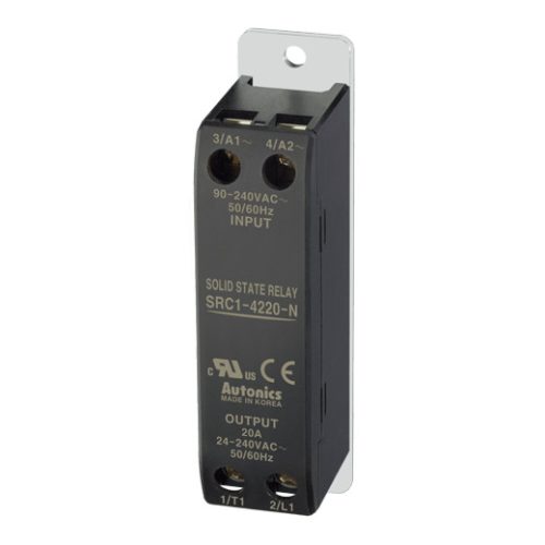 SRC1-4220-N Szilárdtest relé 1-fázisú, vékony 90-240VAC T.: 24-240VAC/20A zero cross