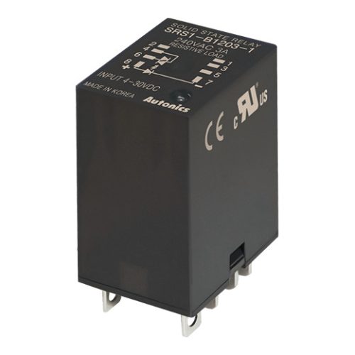 SRS1-B1203-1 Szilárdtest relé 1-fázisú, aljzatba 4-30VDC T.: 90-240VAC/3A